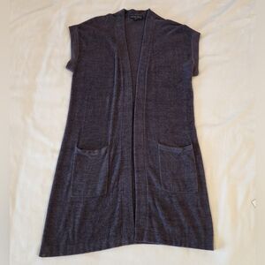 BAREFOOT DREAMS CozyChic Ultralite Long Gray Cardi Size Small Cardigan